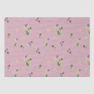 Februar Geburtsmonat Blume Primrose Violet Seidenpapier