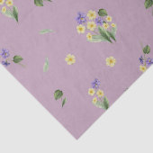 Februar Geburtsmonat Blume Primrose Violet Seidenpapier (Detail)