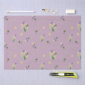 Februar Geburtsmonat Blume Primrose Violet Seidenpapier (Handwerk)