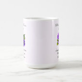 Februar Geburtsmonat Blume Violet Delicate Kaffeetasse (Mittel)