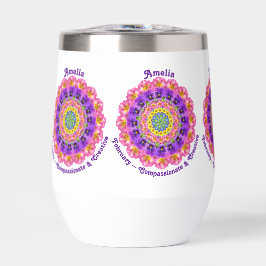 Februar Geburtsmonat Blume Violet Mandala
