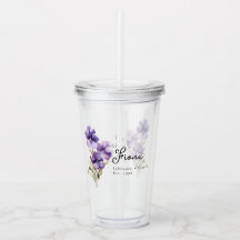 Februar Geburtsmonat Blume Violet Personalisiert