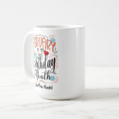 Februar Geburtsmonat, ganzer Monat, Steinbock Kaffeetasse (Vorderseite Links)