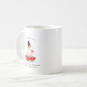 Februar-Geburtsmonat-Mädchen | Monogramm Kaffeetasse (Vorderseite Links)