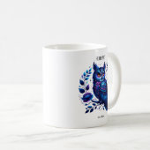 Februar Geburtsmonat Spirit Animal Owl Kaffeetasse (VorderseiteRechts)