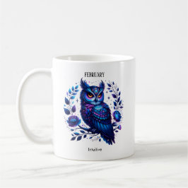 Februar Geburtsmonat Spirit Animal Owl Kaffeetasse