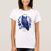 Februar Geburtsmonat Spirit Animal Owl T-Shirt (Vorderseite)