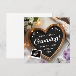 Februar Geburtstag Blume Baby Ankündigung