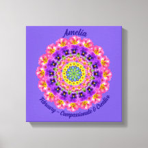 Februar Geburtstag Blume Personalisiert Mandala Ze