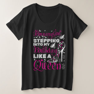 Februar Geburtstag der Girl-T-Shirt Große Größe T-Shirt