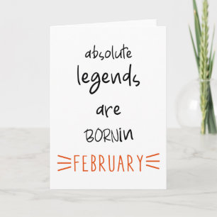 Februar Geburtstag, Februar Geburtstag Zitate Karte