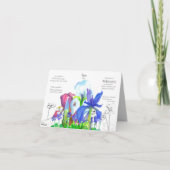 Februar Geburtstag Iris Geburtsmonat Blume Violets Karte (Vorderseite)