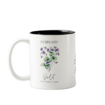 Februar Geburtstag Monat Blume Violet Geburtstagsg