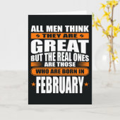 Februar Geburtstag (Text hinzufügen) Karte (Gelbe Blume)