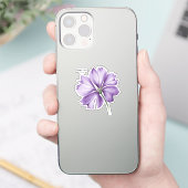 Februar Geburtstagsfeier Blume: Violett Personalis Aufkleber (Telefon)