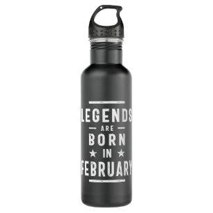 Februar Geburtstagsgeschenke Legenden sind im Febr Edelstahlflasche