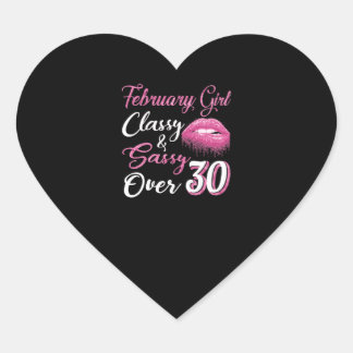 Februar Girl Classy & Sassy Über 30 Herz-Aufkleber