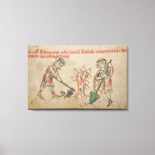 Februar: Hacken Leinwanddruck