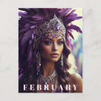 *~* FEBRUAR Headdress AP53 Boho AMETHYST