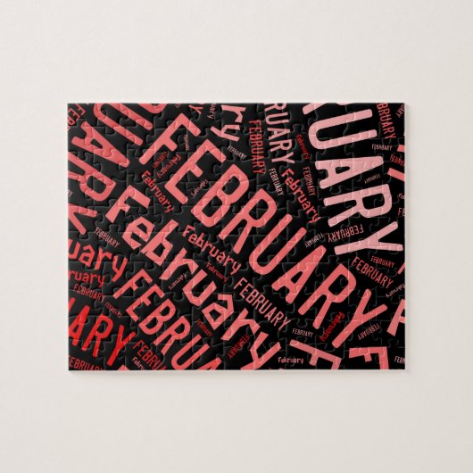 Februar Heart Puzzle (Horizontal)