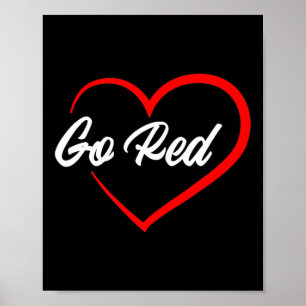Februar Herzkrankheit-Bewusstseinsmonat Rotes Herz Poster