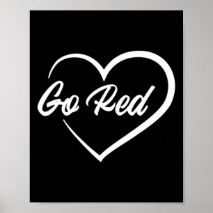 Februar Herzkrankheit-Bewusstseinsmonat Rotes Herz Poster