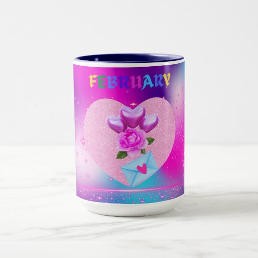 Februar Herzmonat-Tasse Tasse (Zentrum)