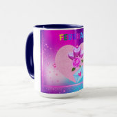 Februar Herzmonat-Tasse Tasse (Vorderseite Links)