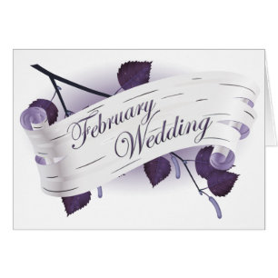 Februar Hochzeit : Blätter der Saison: