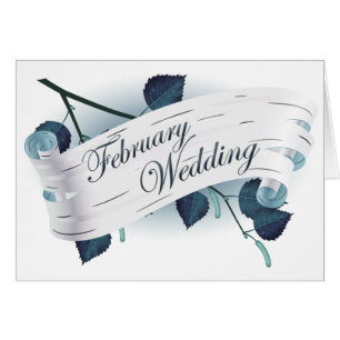 Februar Hochzeit : Blätter der Saison: