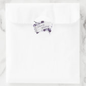 Februar Hochzeit : Blätter der Saison: Runder Aufkleber (Tasche)