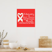 Februar ist der Monat der Bewusstseinsbildung bei Poster (Küche)