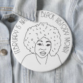 Februar ist der Monat der schwarzen Nationalgeschi Button (Beispiel)