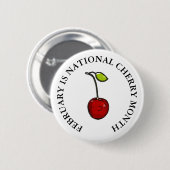 Februar ist der Nationalkirchmonat Button (Vorne & Hinten)