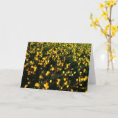 Februar-Krokusse Karte (Gelbe Blume)