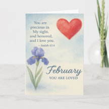 Februar Liebe mit herzförmiger inspirierender flor