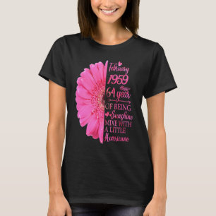 Februar Mädchen 1959 T 64 Jahre alt 64. Geburtstag T-Shirt