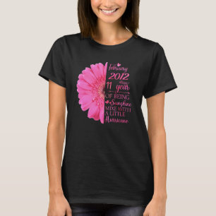 Februar Mädchen 2012 11 Jahre alt 11. Geburtstag T-Shirt