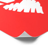 Februar Monat der Bewusstseinsbildung bei Herzkran Poster (Ecke)