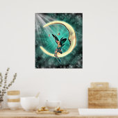 Februar Moon Fairy Fantasy Fey Poster (Küche)