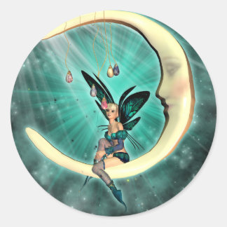 Februar Moon Fairy Stickers