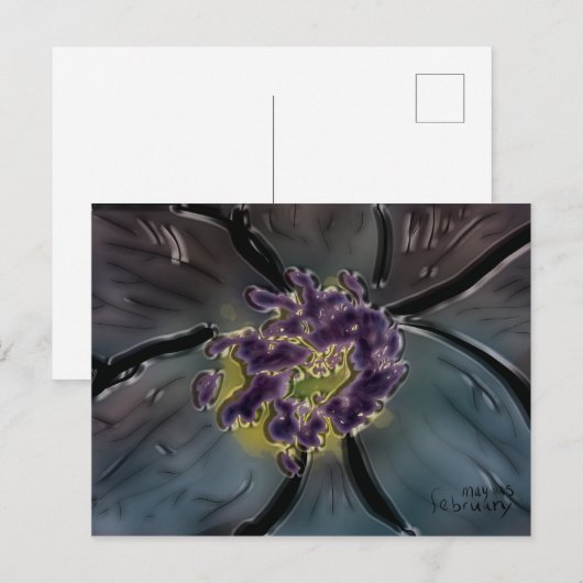 februar postkarte (Vorne/Hinten)