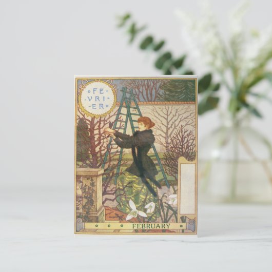 Februar Postkarte (Stehend Vorderseite)