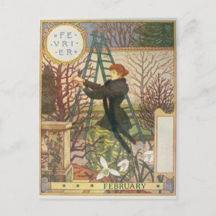 Februar Postkarte