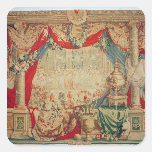 Februar Quadratischer Aufkleber (Vorderseite)