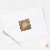 Februar Quadratischer Aufkleber (Umschlag)