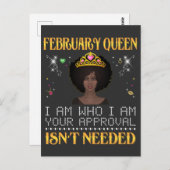 februar queen im, der ich dein Apportel bin, brauc Postkarte (Vorne/Hinten)