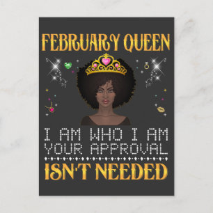 februar queen im, der ich dein Apportel bin, brauc Postkarte