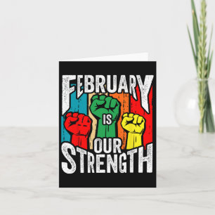 Februar unsere Stärke Schwarzgeschichte Monat Afri Karte