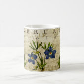 Februar-Veilchen Kaffeetasse (Mittel)